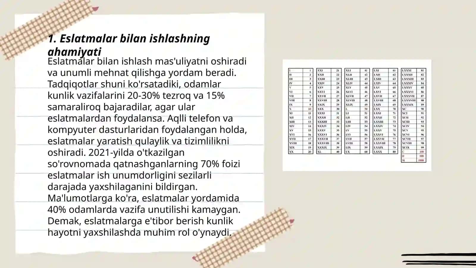 Eslatmalar bilan ishlash 3