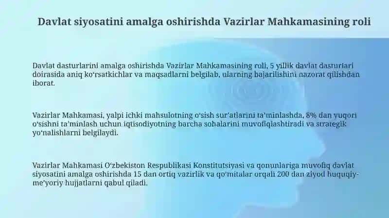 O’zbekiston Respublikasi Vazirlar Mahkamasi 3