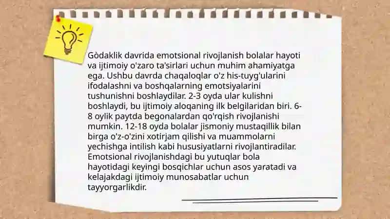 Gòdaklik davrining psixologik xususiyatlari 3