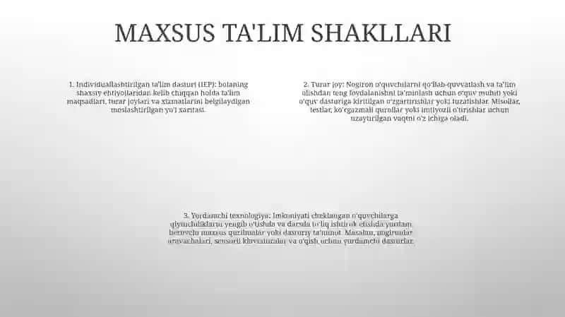 Ta'limning Yordamchi Shakllari Va Ko‘Rinishlari 3