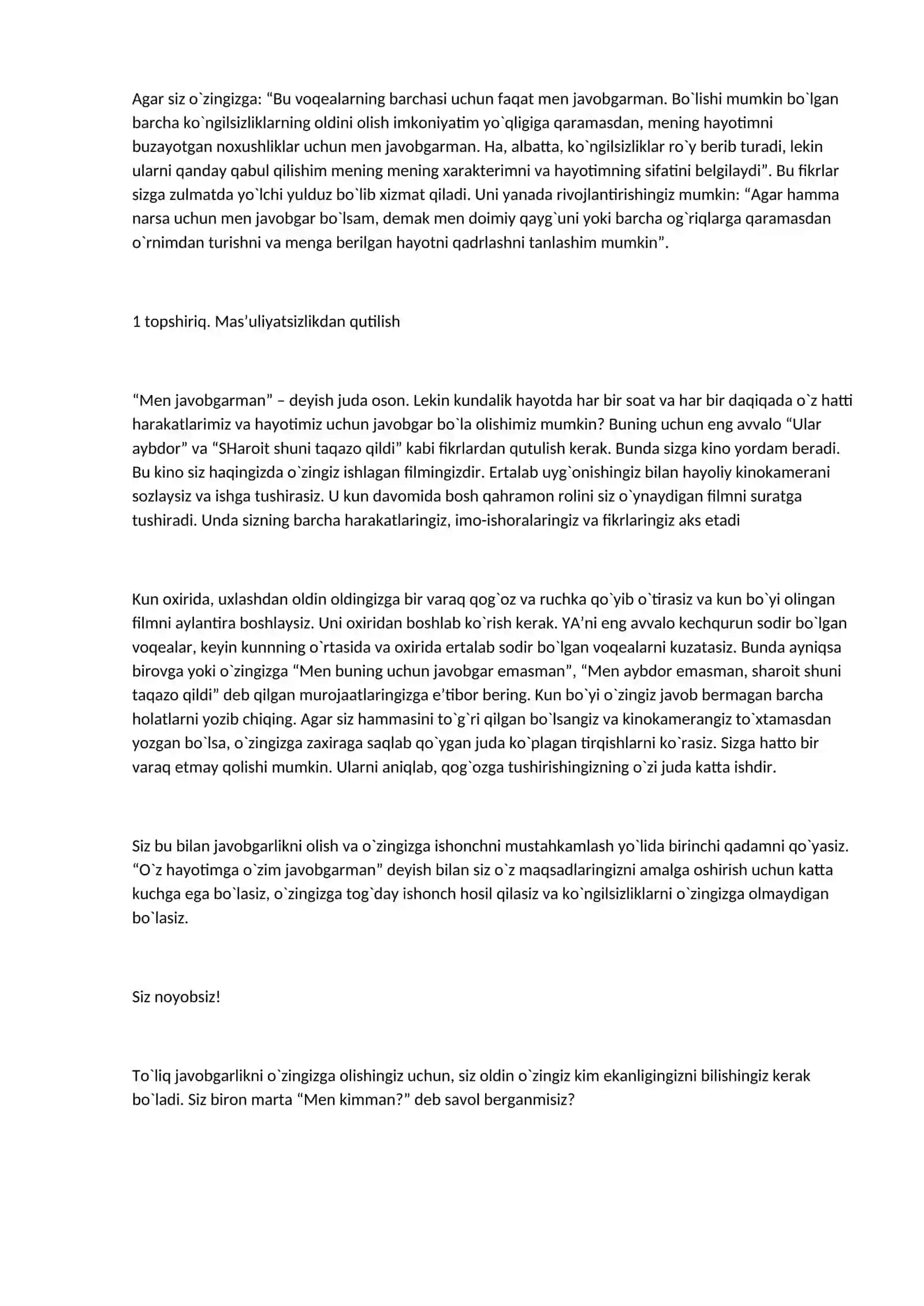 Barchasiga men javobgarman 3