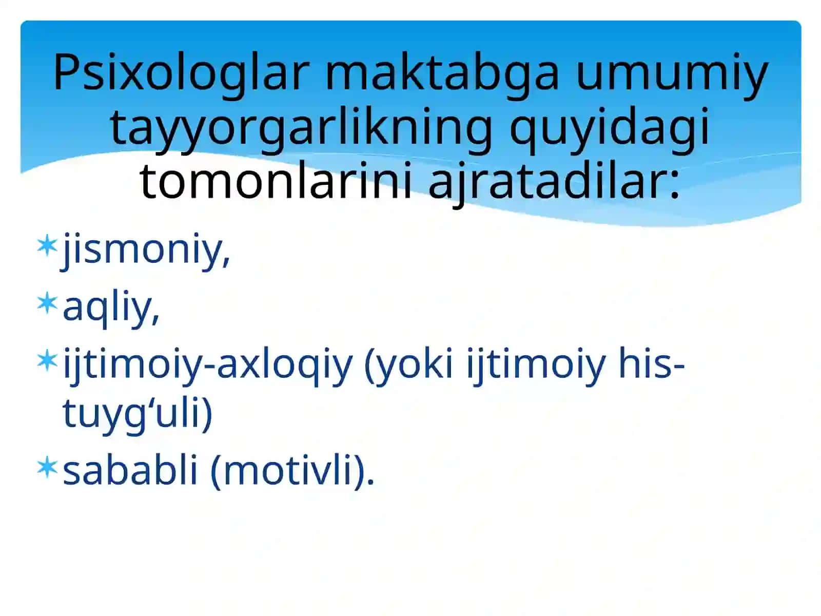 Bolalarni maktabga tayyorlash 3