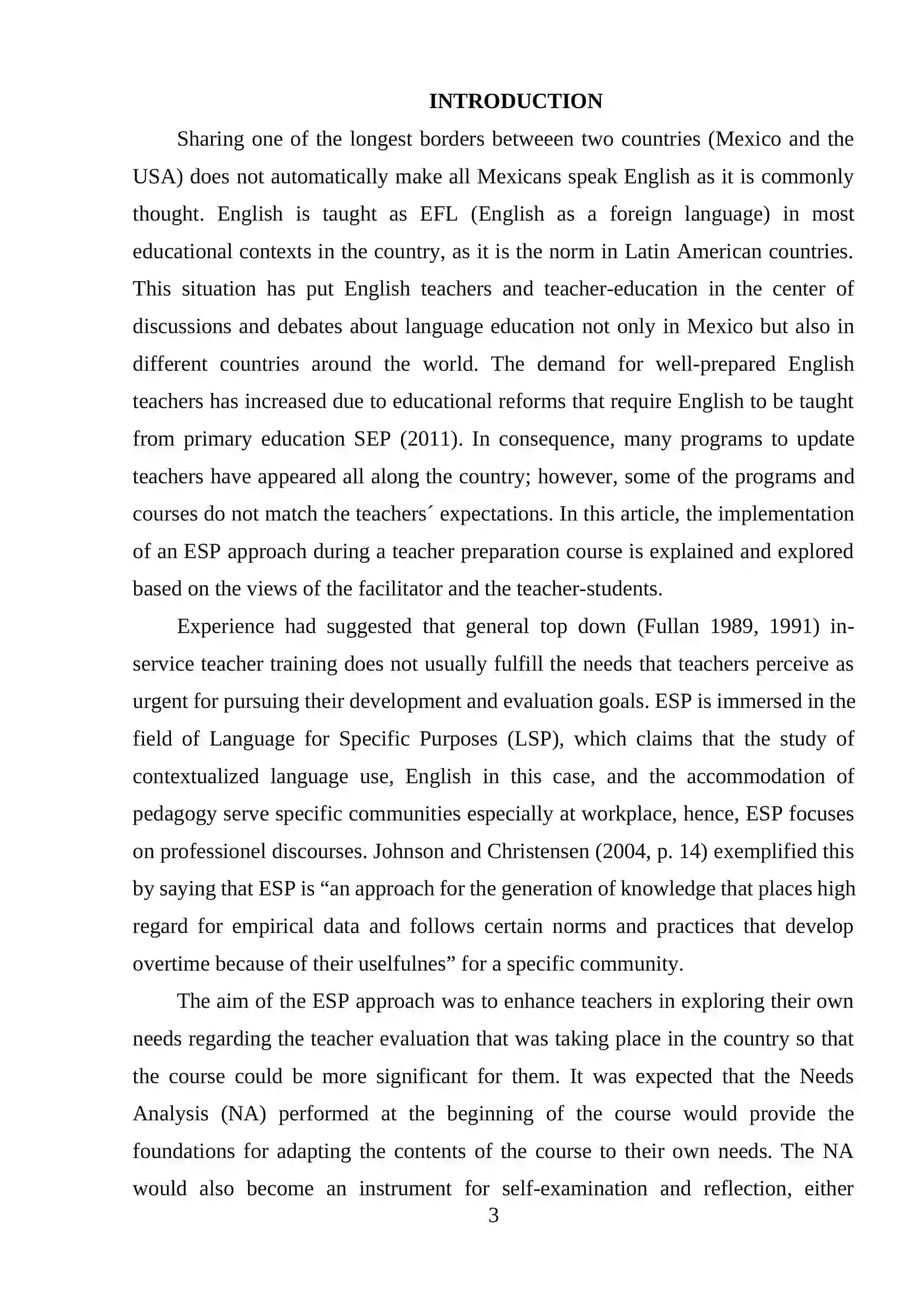 FACILITATING ESL READING BY TEACHING TEXT STRUCTURE 3