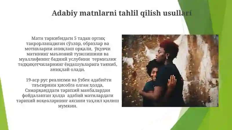 Adabiy matnlarni tahlil qilish usullari 3