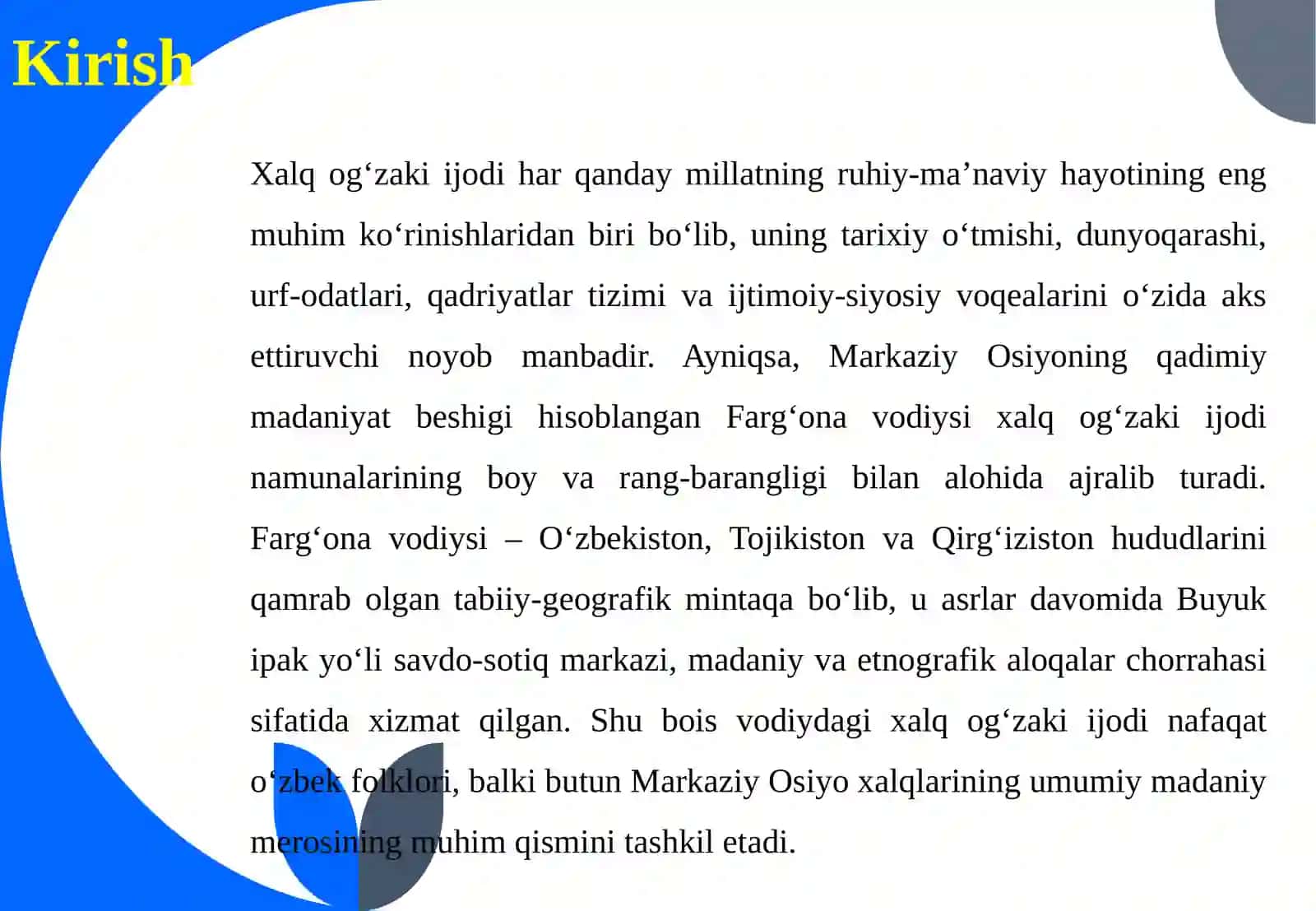 Farg’ona vodiysi xalq og’zaki ijodi namunalaridan to’plash va. 3