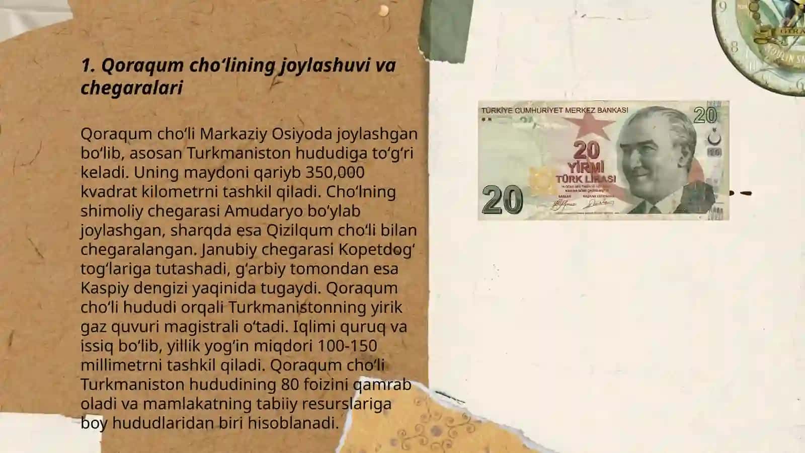 Qoraqum choʻliga tabiiy geografik tavsif 3