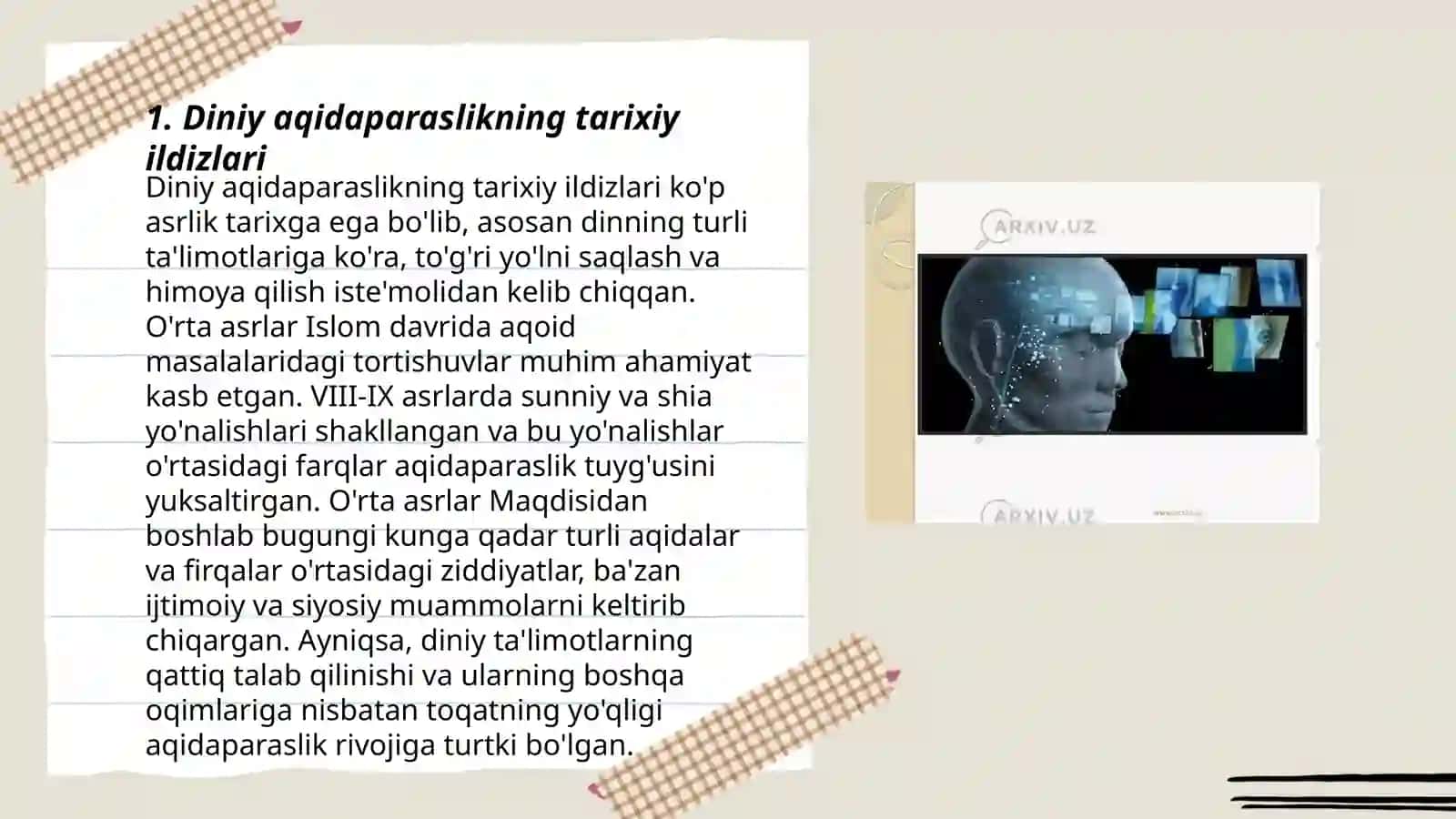 Diniy aqidaparaslikning tarixiy ildizlari 3