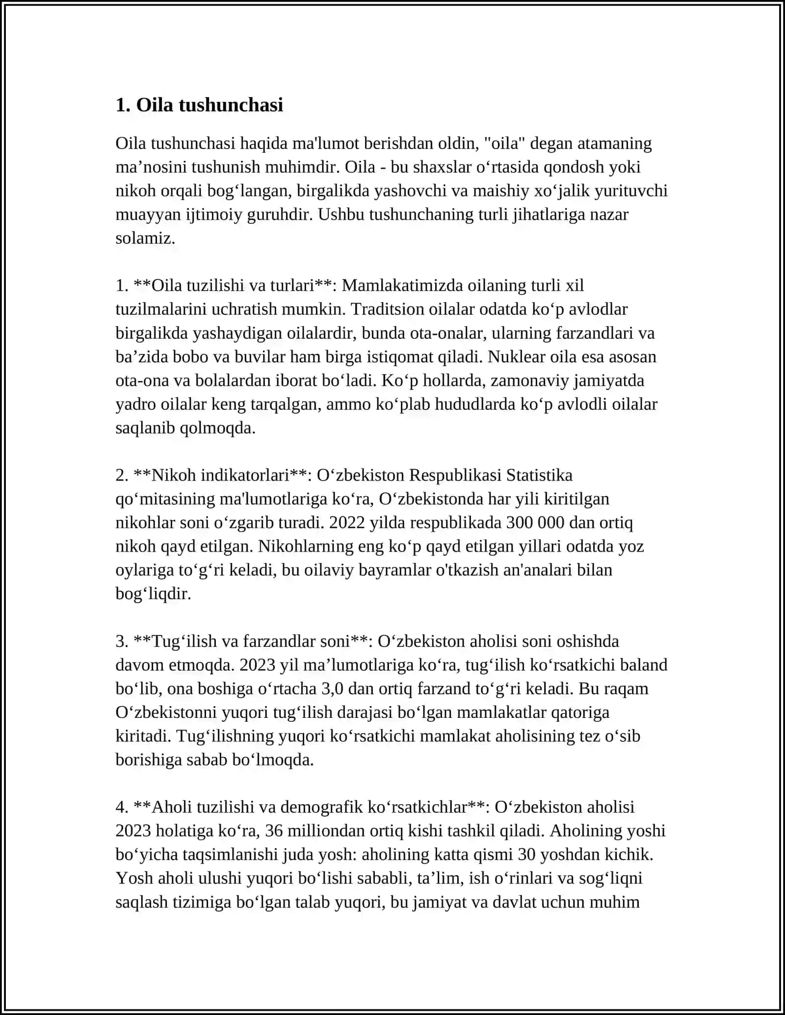 Toldoshlar oilasi 3