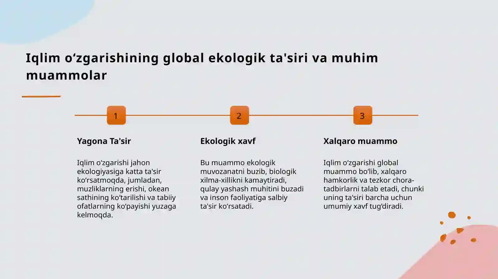 Iqlim oʻzgarishi muammolari 3