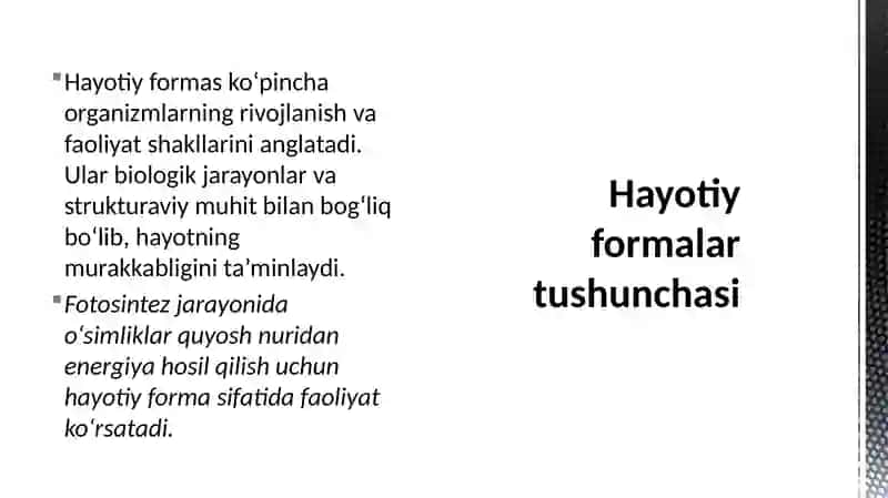 Hayotiy forma tushinchalari 3
