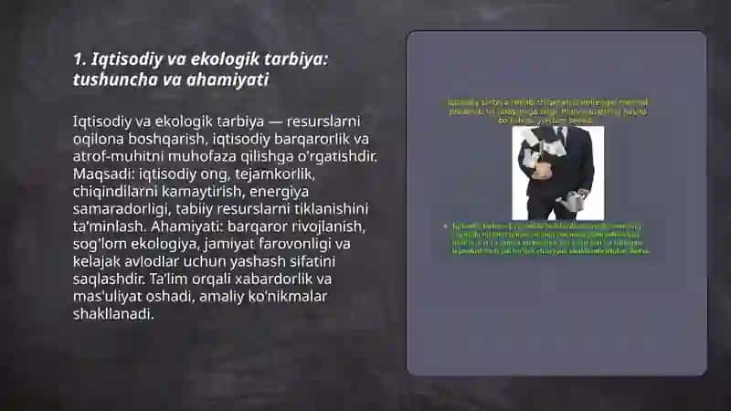 Iqtisodiy va ekologik tarbiya 3