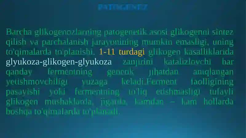 GLIKOGEN KASALLIKLARI 3