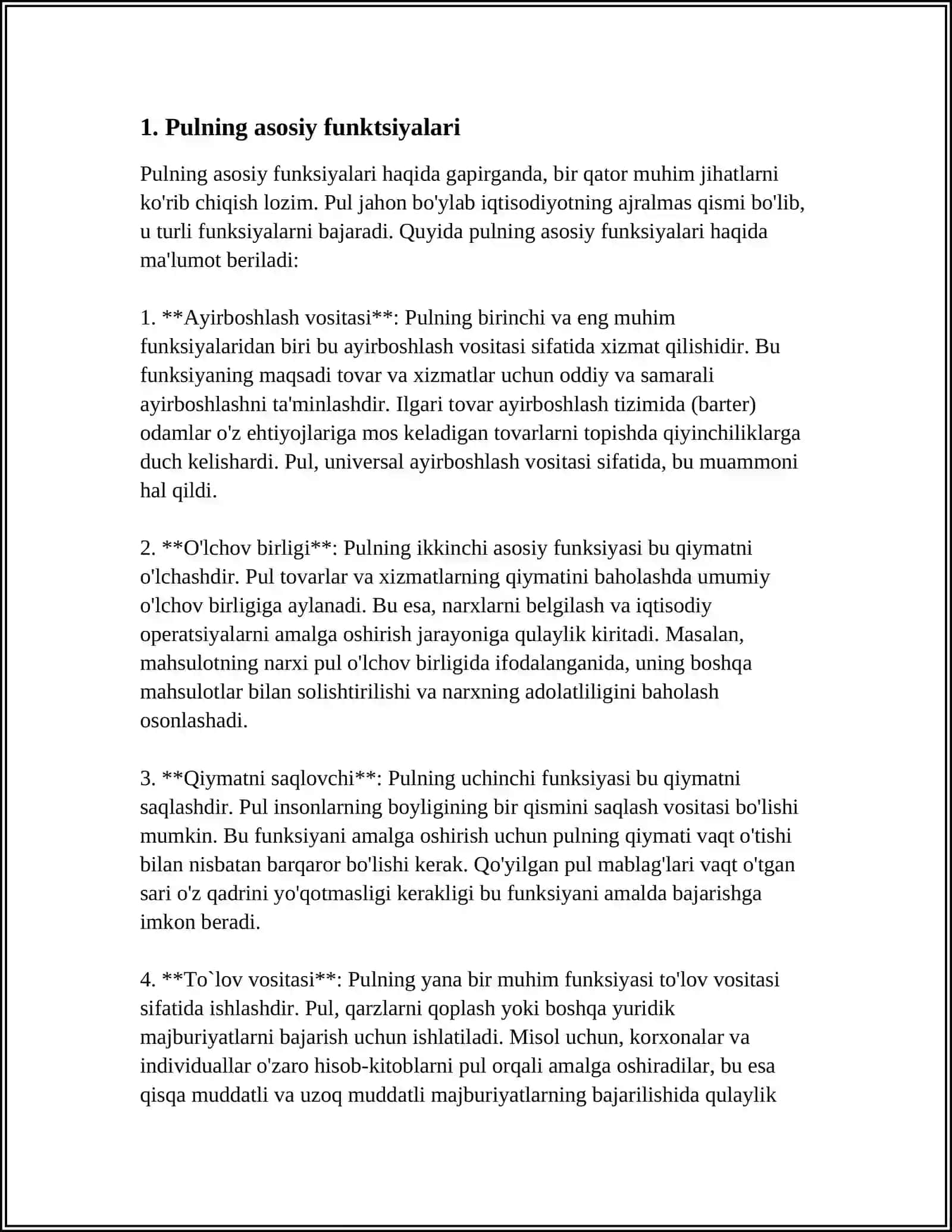 PULNING FUNKSIYALARI ULARNING KORINISHLARI 3