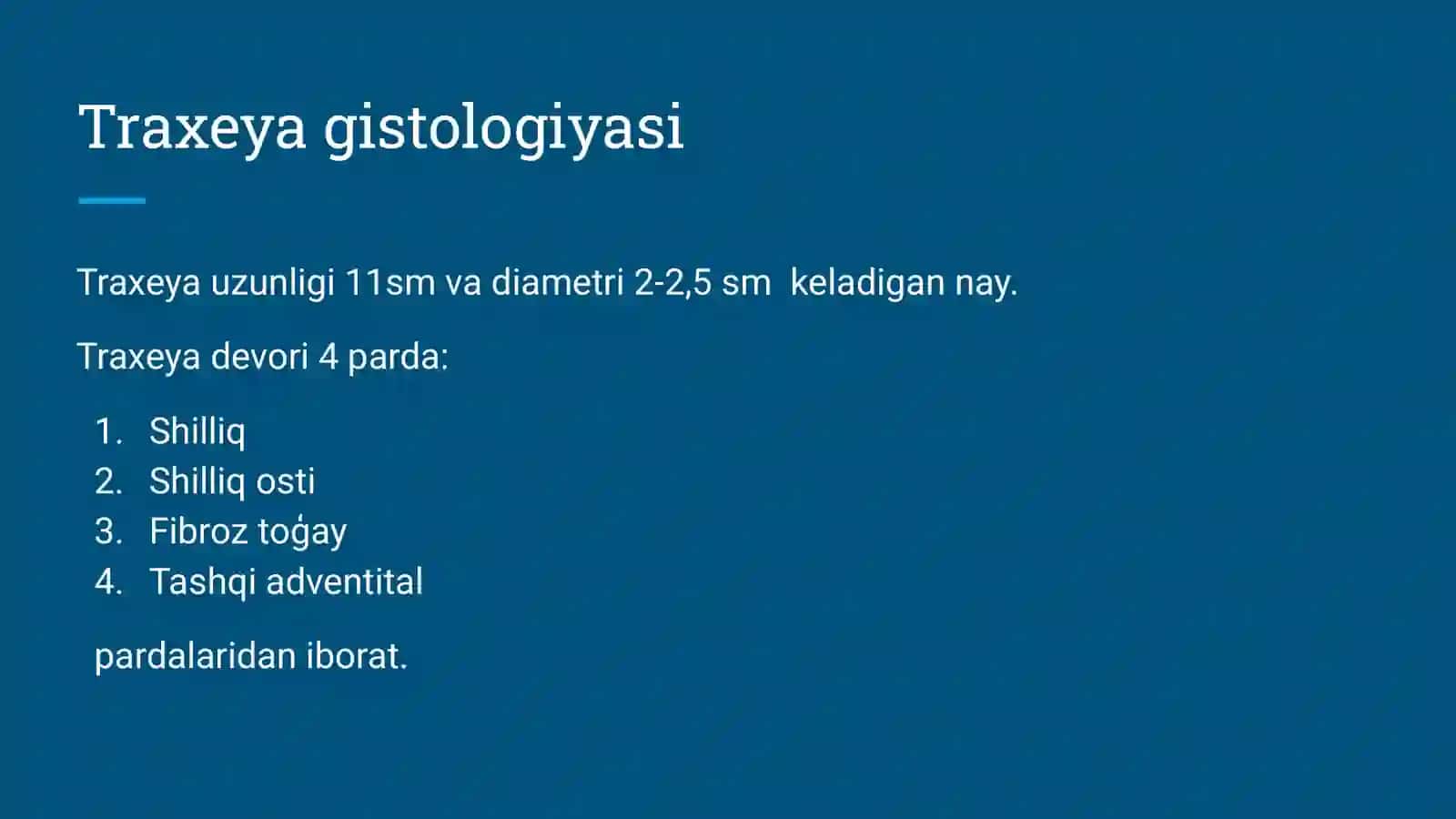 Traxeya gistologiyasi 3