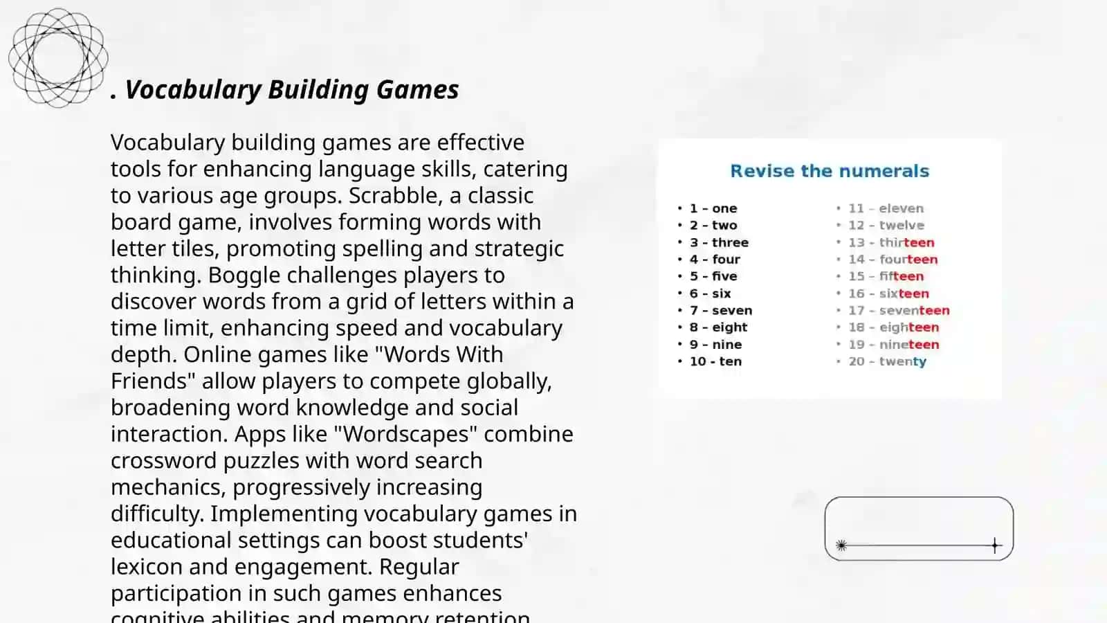 Didactical games in teaching English language 3