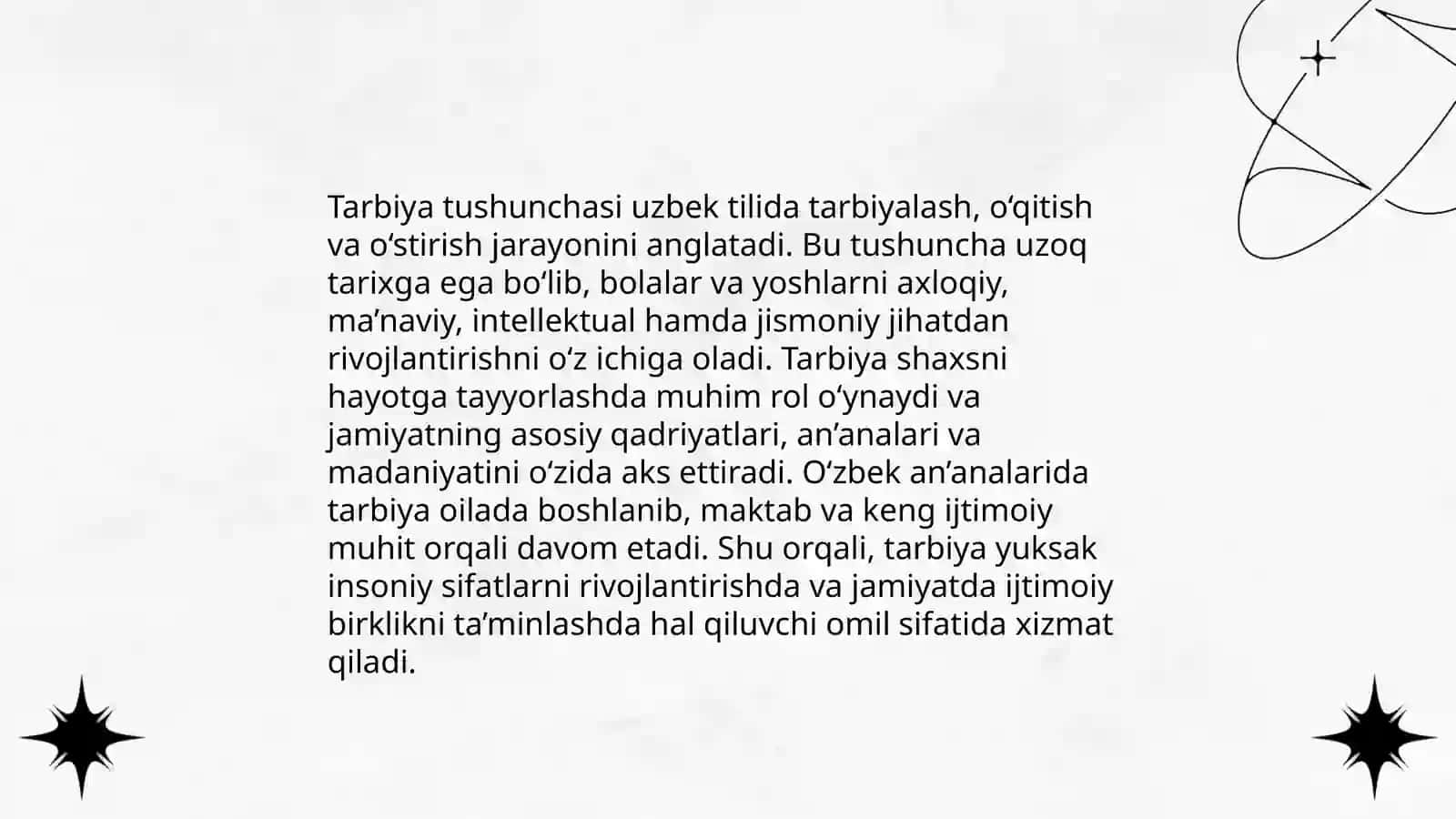 Tarbiya tushunchasi 3