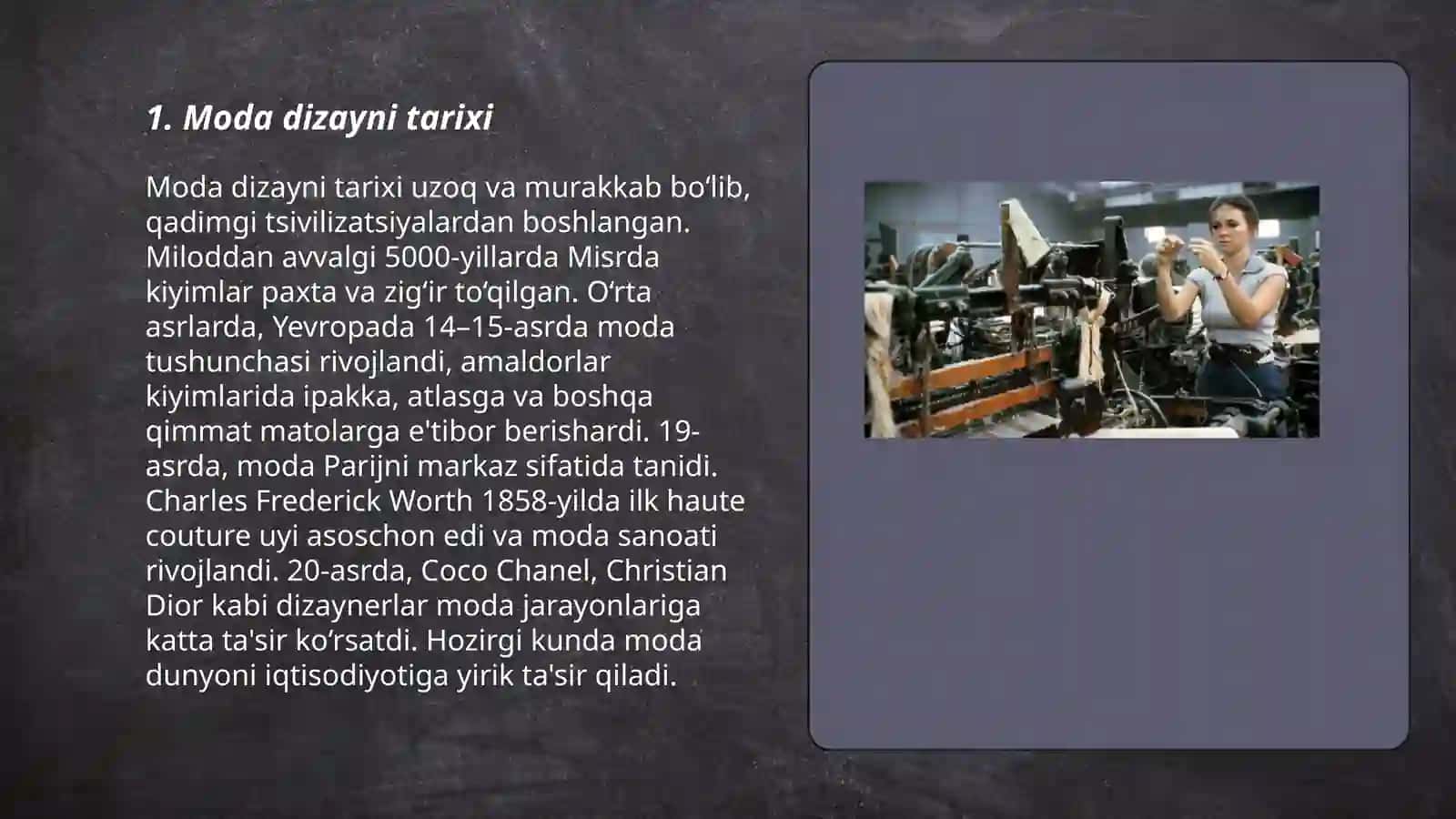 Moda sohasi boʻyicha ishlayotgan ishchilar 3