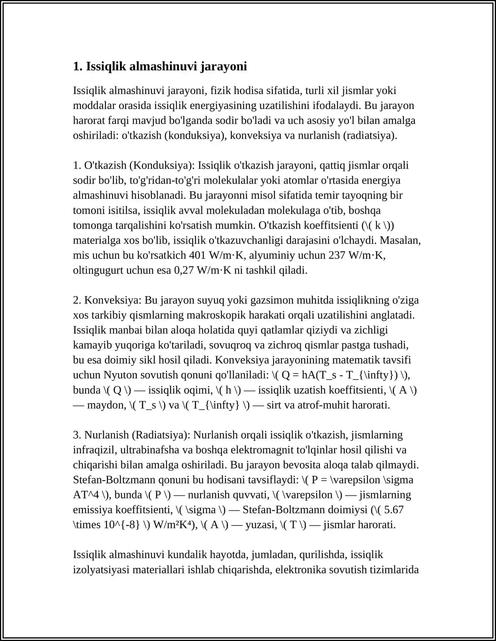 ISSIQLIK ALMASHINUV APPARATLARI 3