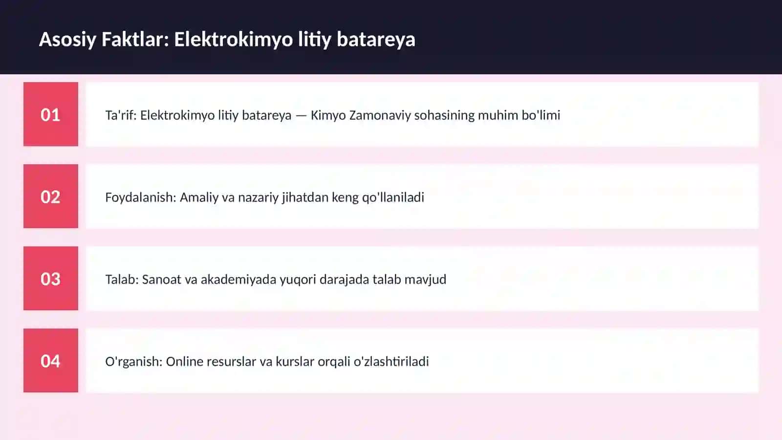 Elektrokimyo litiy batareya 3