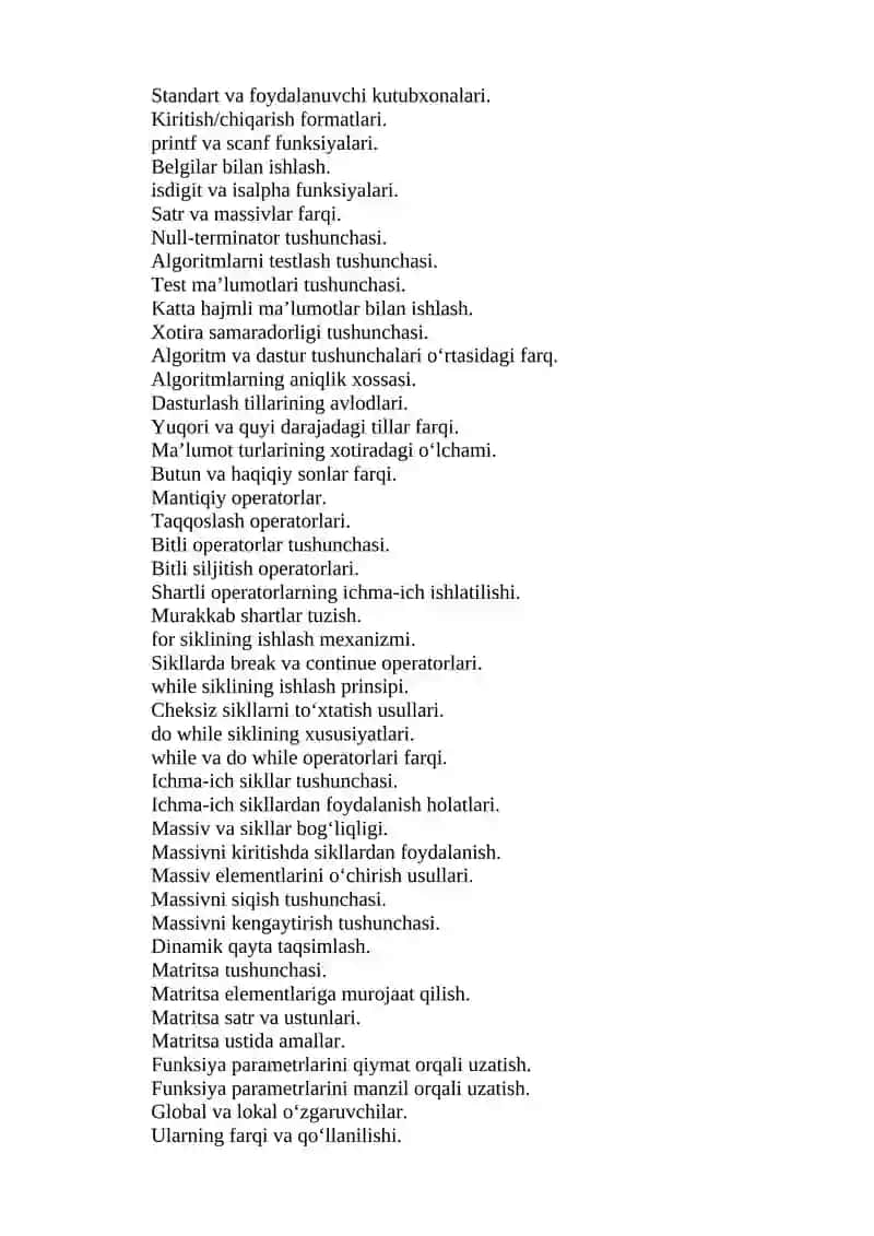 dasturiy injeniring savollari 3