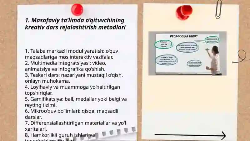 Masofaviy ta'limda o'qituvchining kreativligi 3
