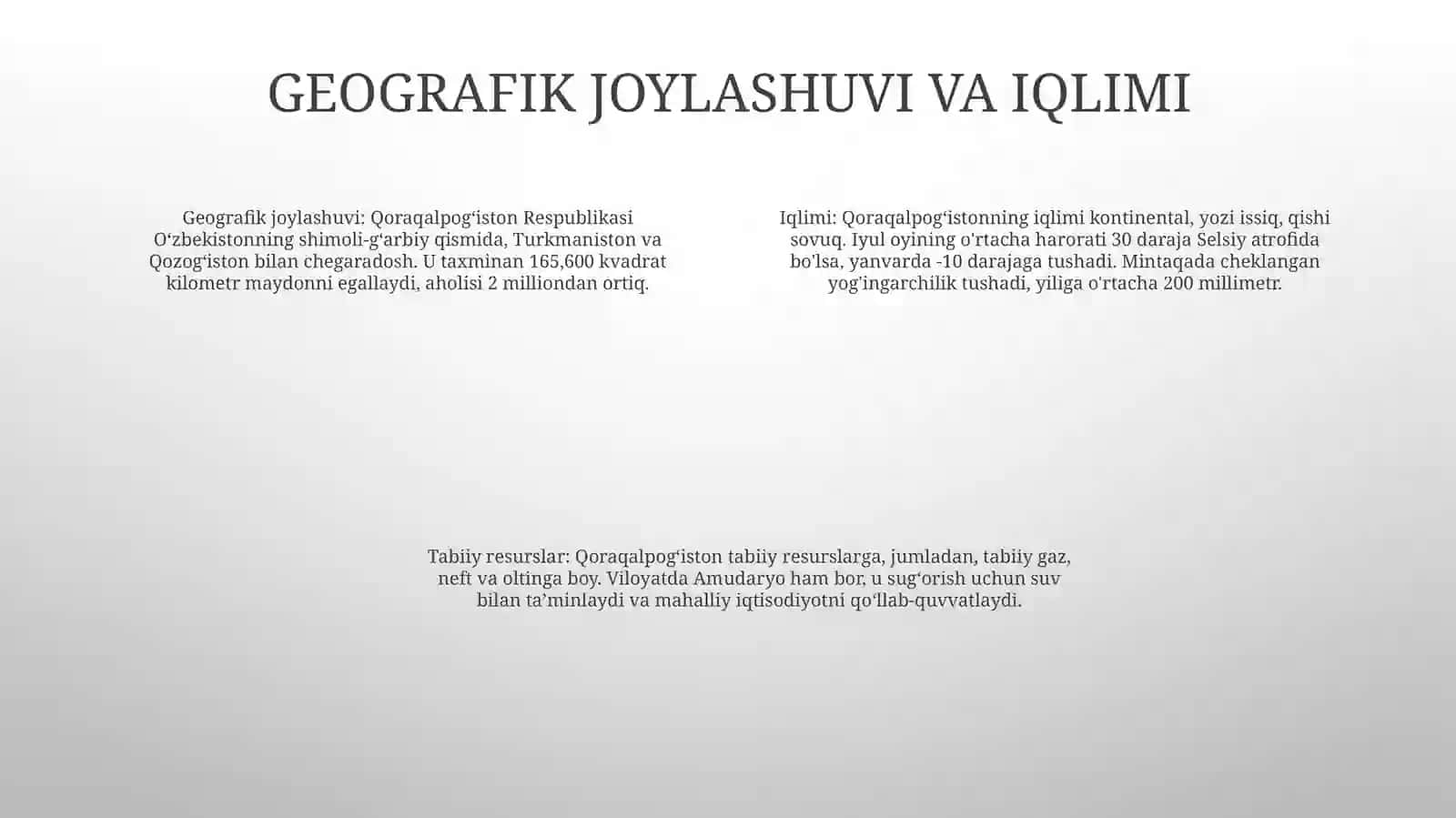 Mustaqillk Yillarida Qoraqalpog'Iston Respublikasi 3