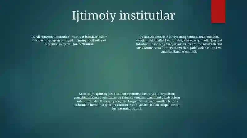 Jamiyat Falsafasi 3