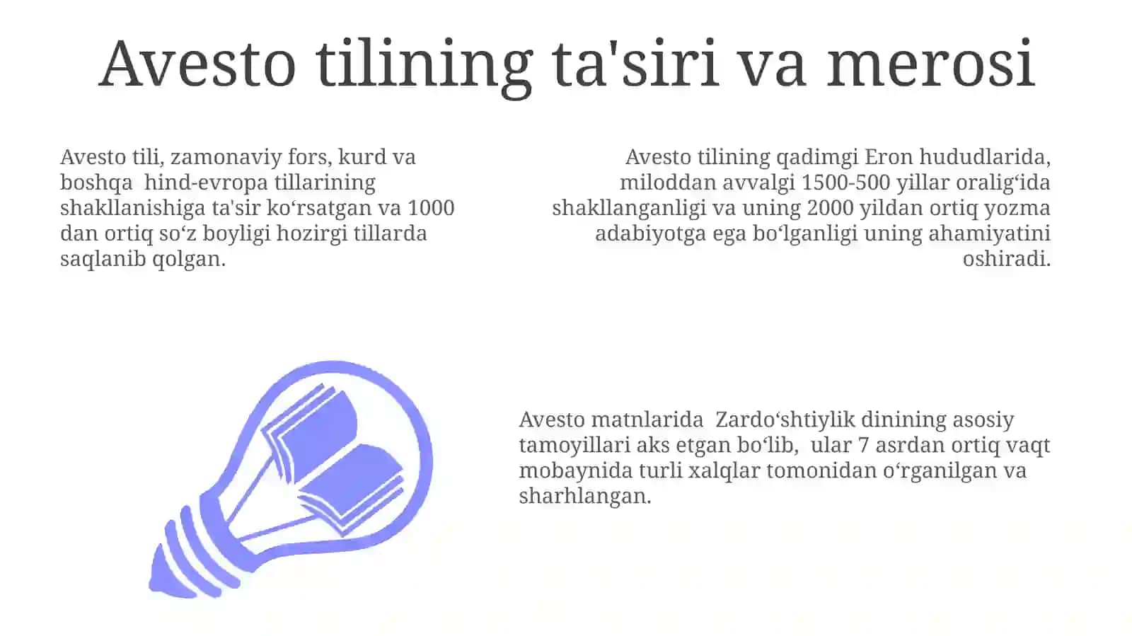 Avesto Tilining Tarixiy, Ilmiy va Adabiy Qiymati 3