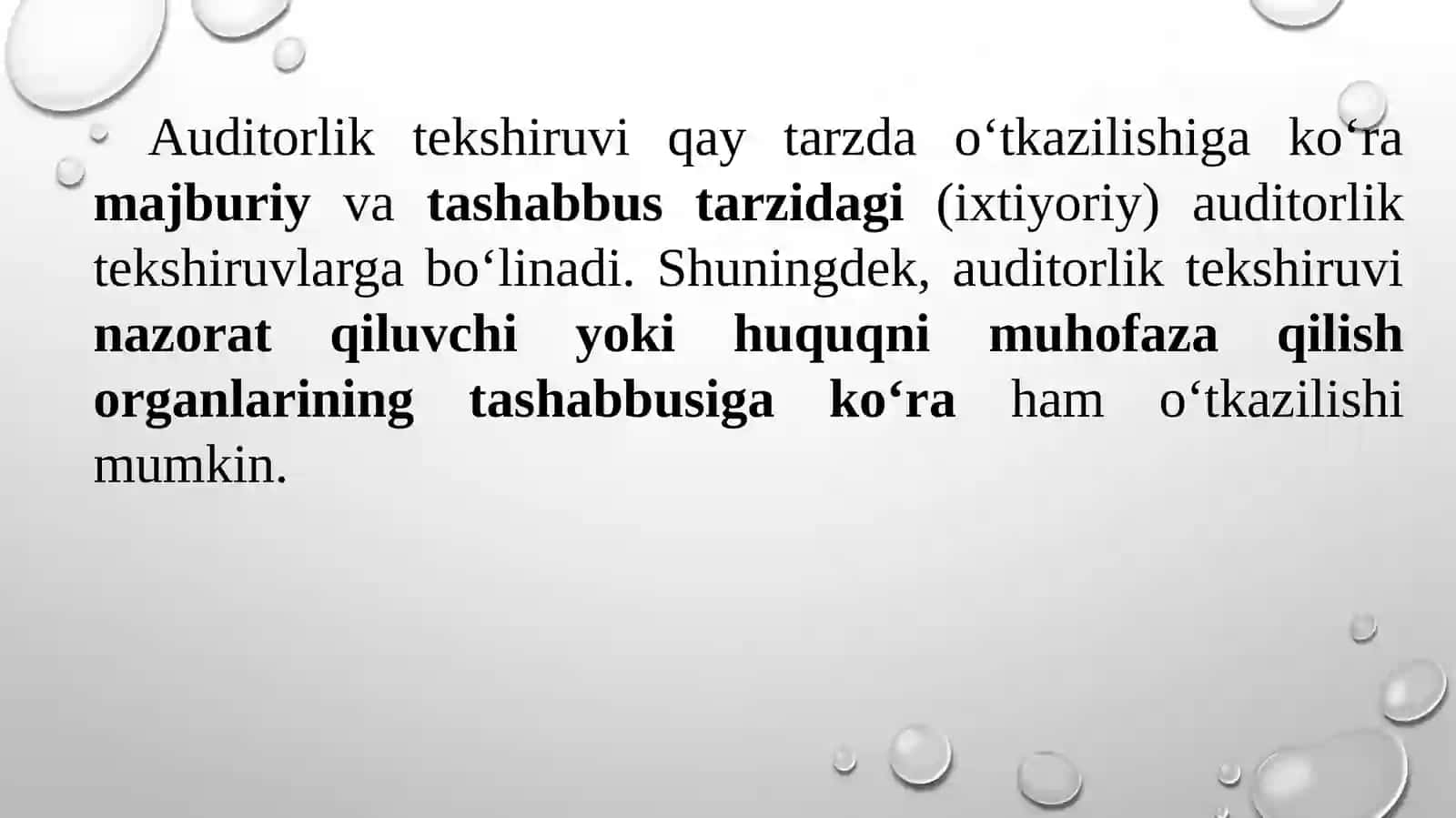 Auditorlik faoliyati ning tashkiliyasoslari 3