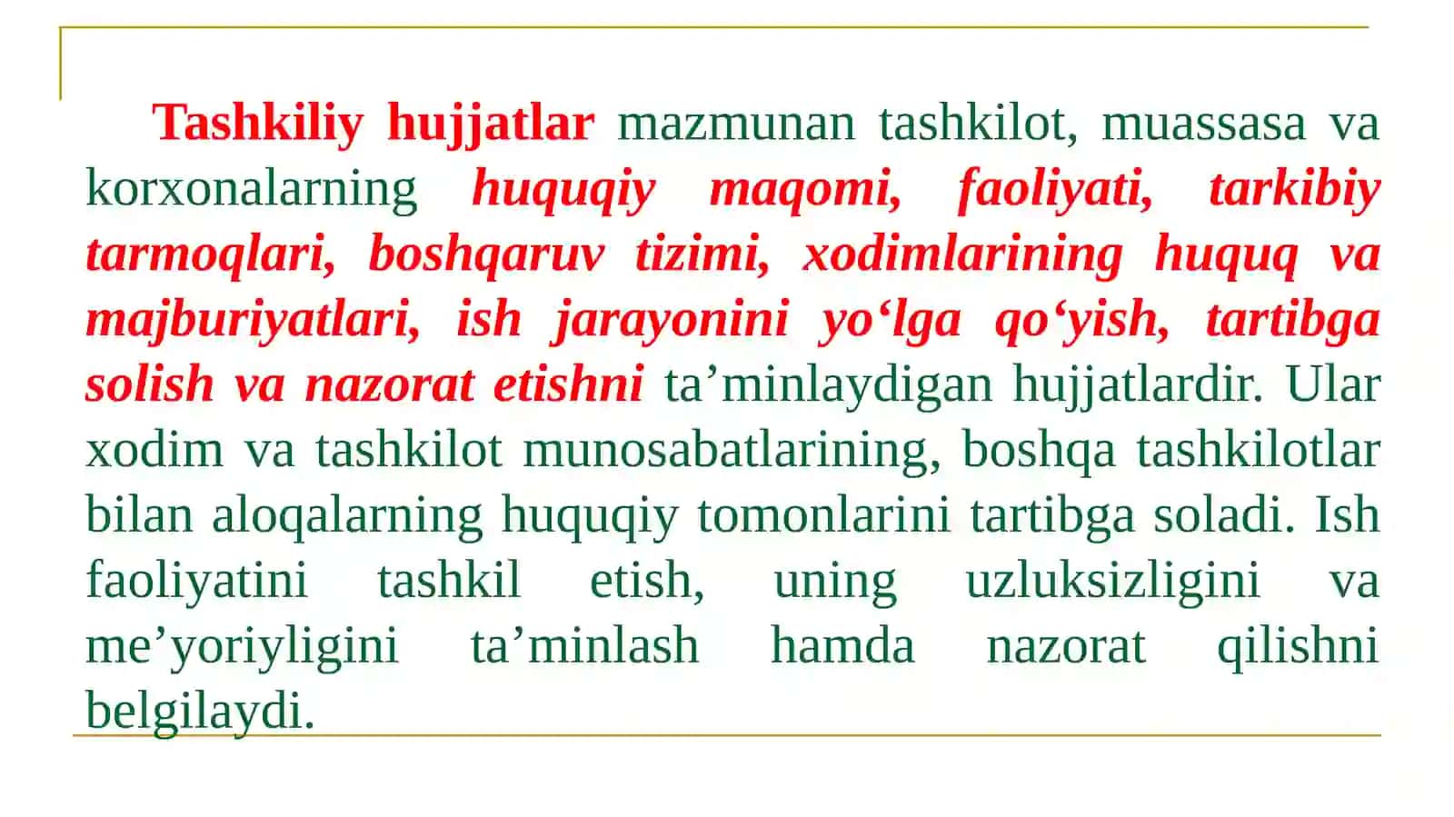 Tashkiliy hujjatlar 3