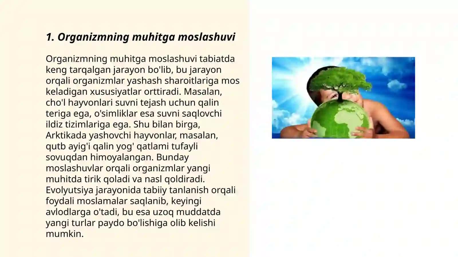 Organizm va muhit 3
