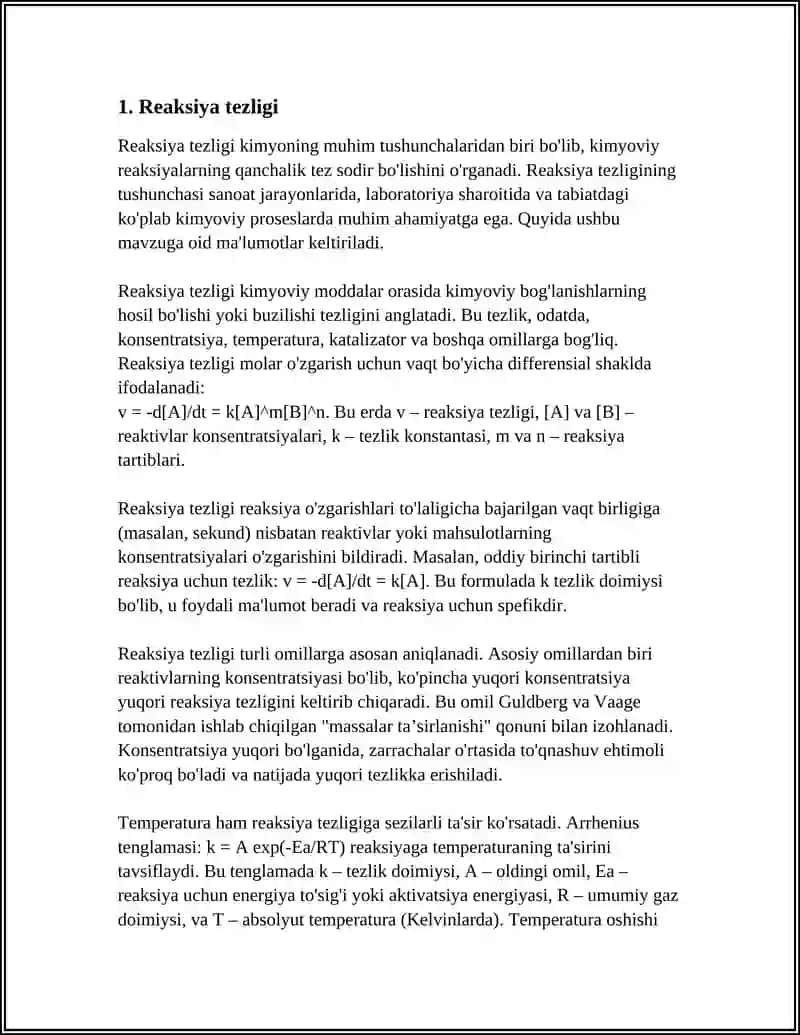 KIMYOVIY KINETIKA NAZARYASI 3