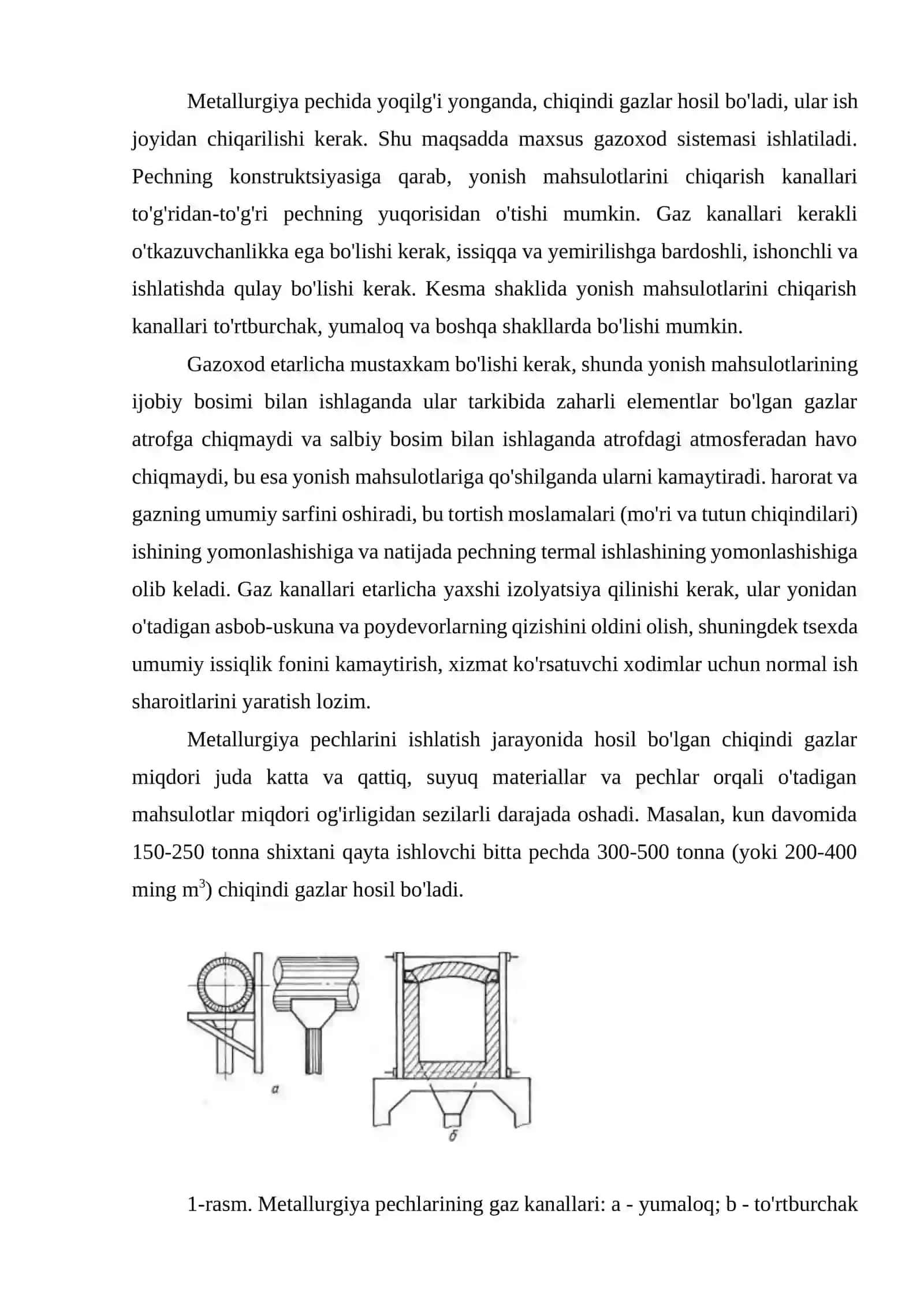 Pech elementlari: gazoxod sistemasi 3