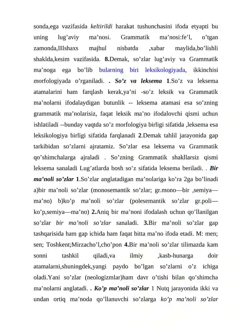 Leksikologiya va leksika atamalari 3