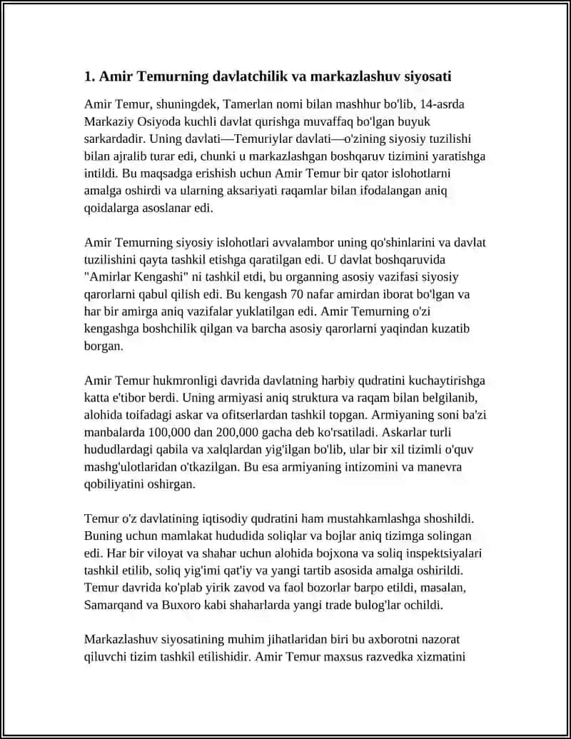 AMIR-TEMUR BUYUK DAVLAT ARBOBI 3