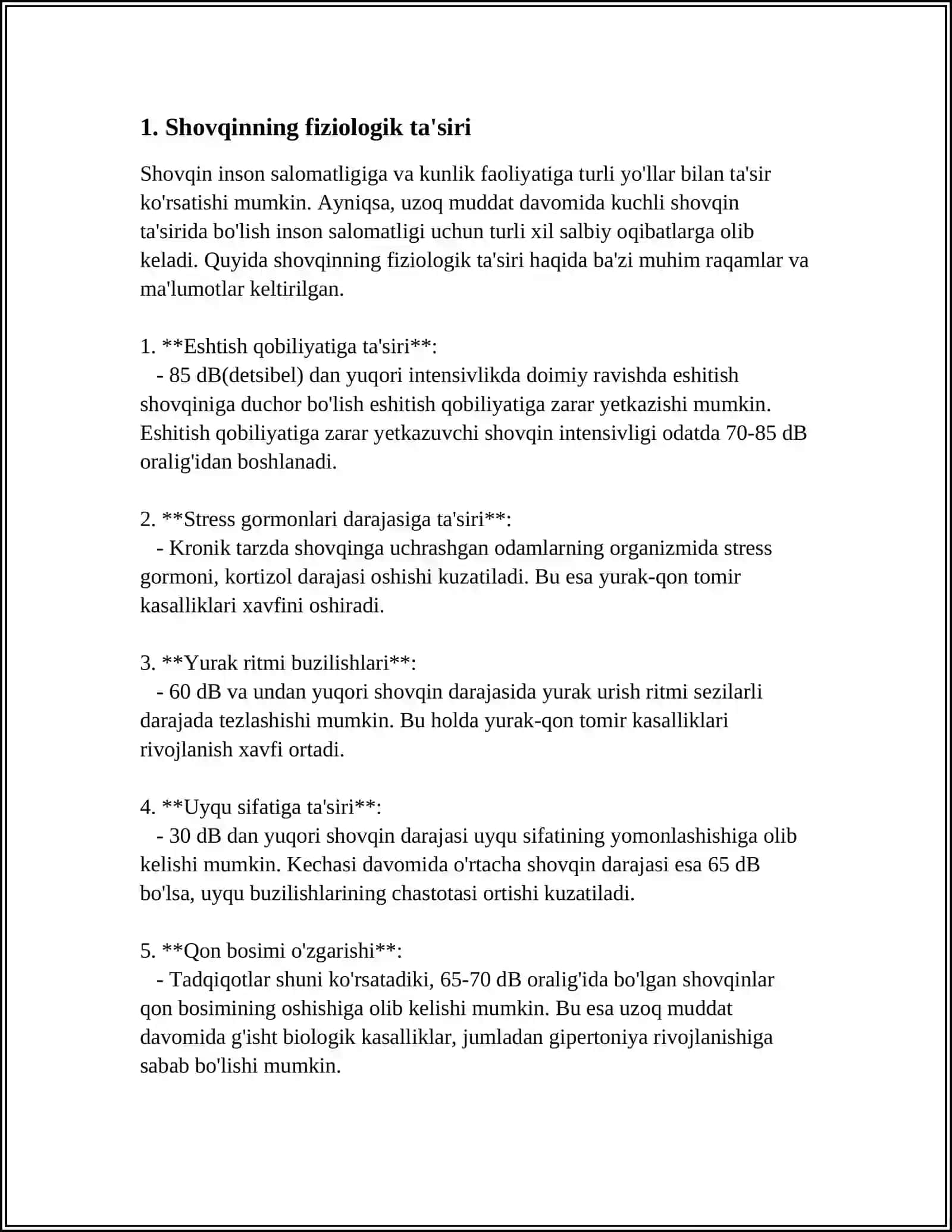 SHOVQINNING IRGANIZMGA TA'SIRI 3