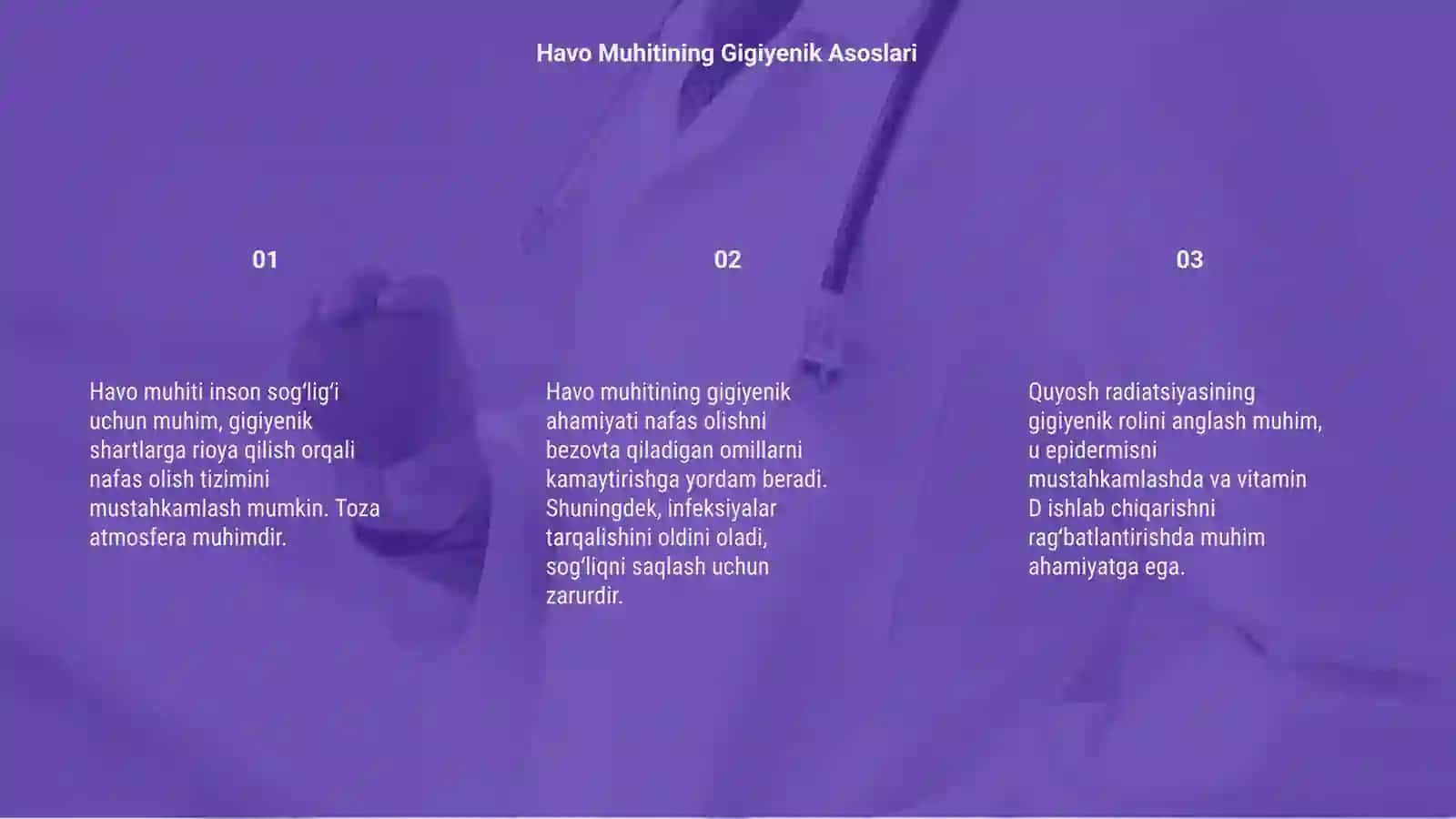 Havo Muhitining gigiyenik ahamiyati 3