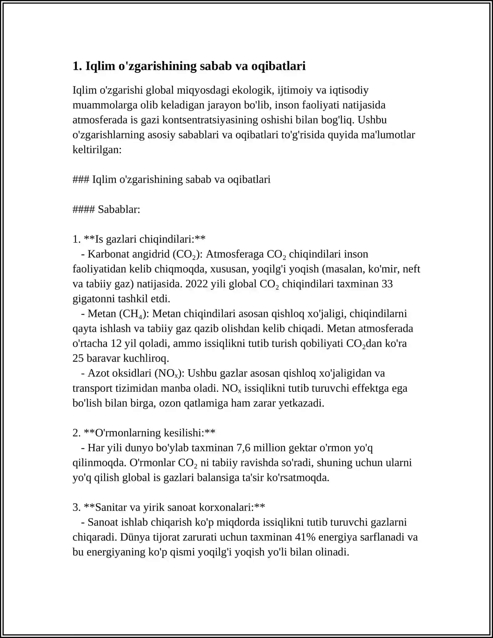 ÓZGARGAN IQLIM SHAROITIDAGI HAYOT 3