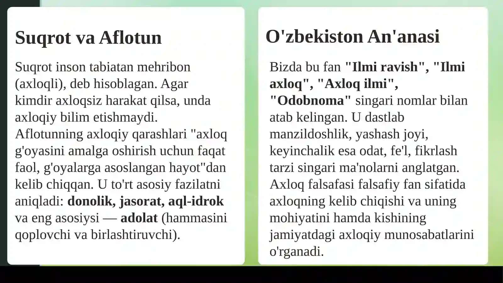 Axloq Falsafasi 3