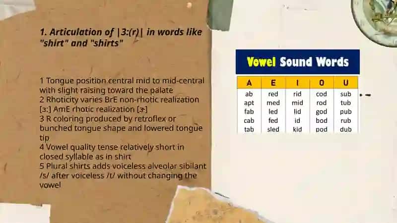 Articulation of Vowel Sounds 3