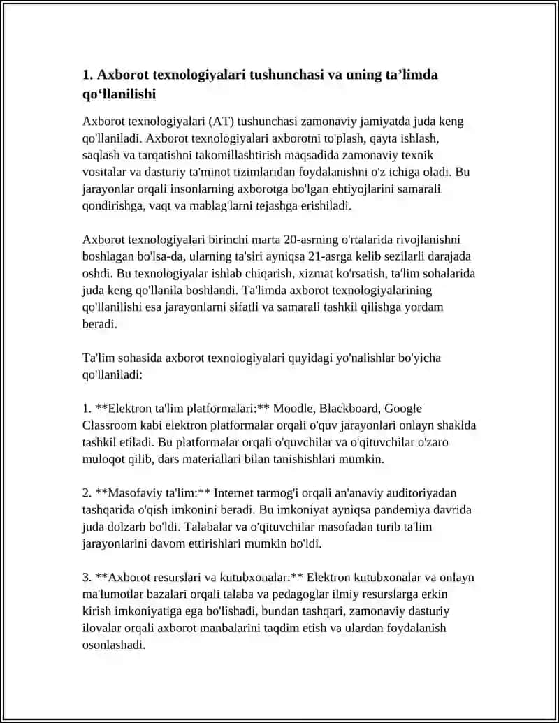 BOSHLANG‘ICH TA‘LIM MUSTAQIL ISH 3