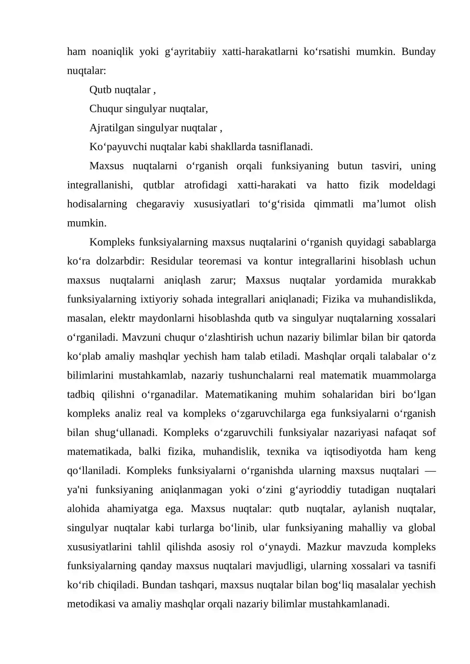 Kompleks funksiyalar differensiallash nazariyasi 3