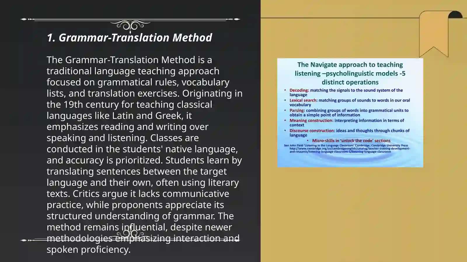 Approaches to language teaching 3
