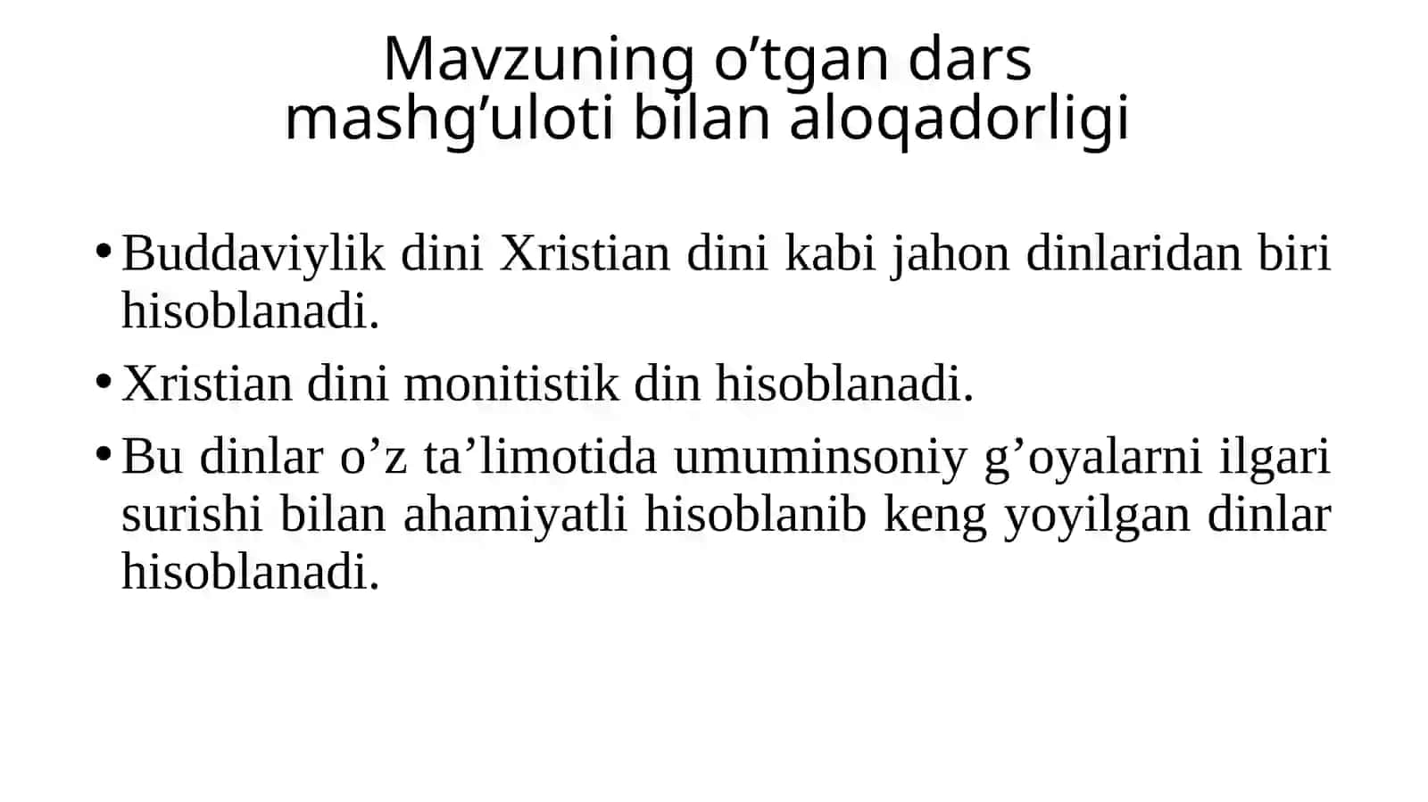 Xristianlik dini tarixi va g’oyalari 3