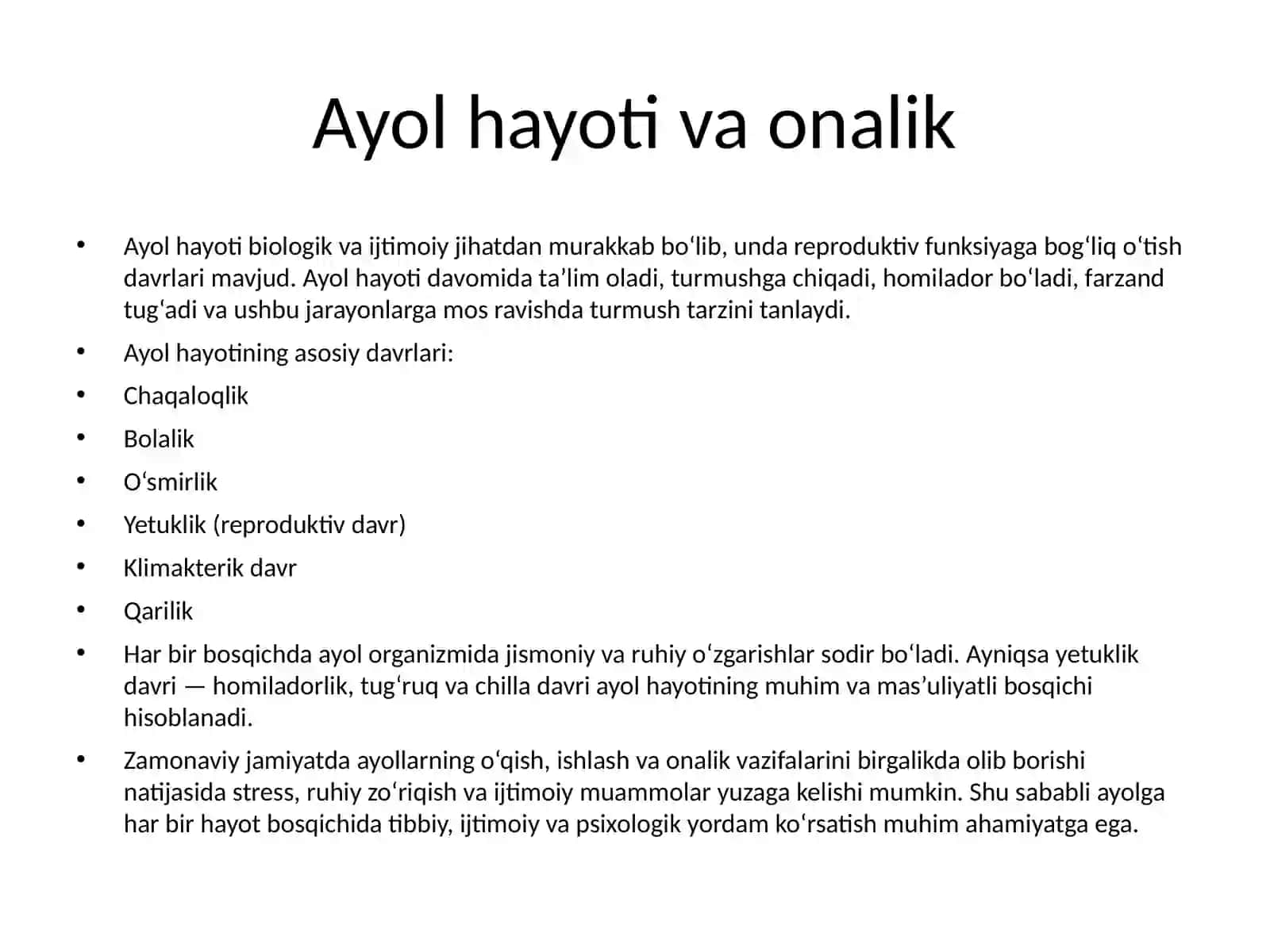 ONANI SOG‘LIG‘INI SAQLASH 3