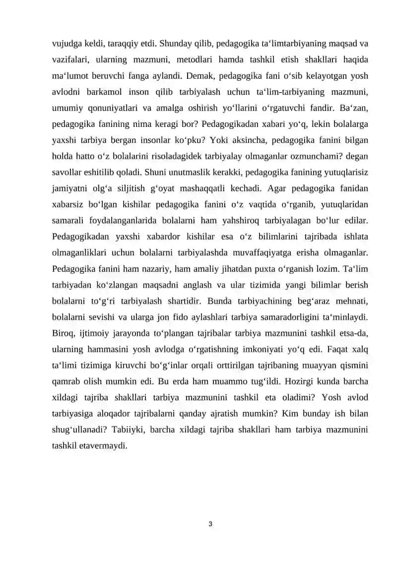 Mavzu: JAMOA VA UNDA SHAXSNI SHAKLLANTIRISH 3