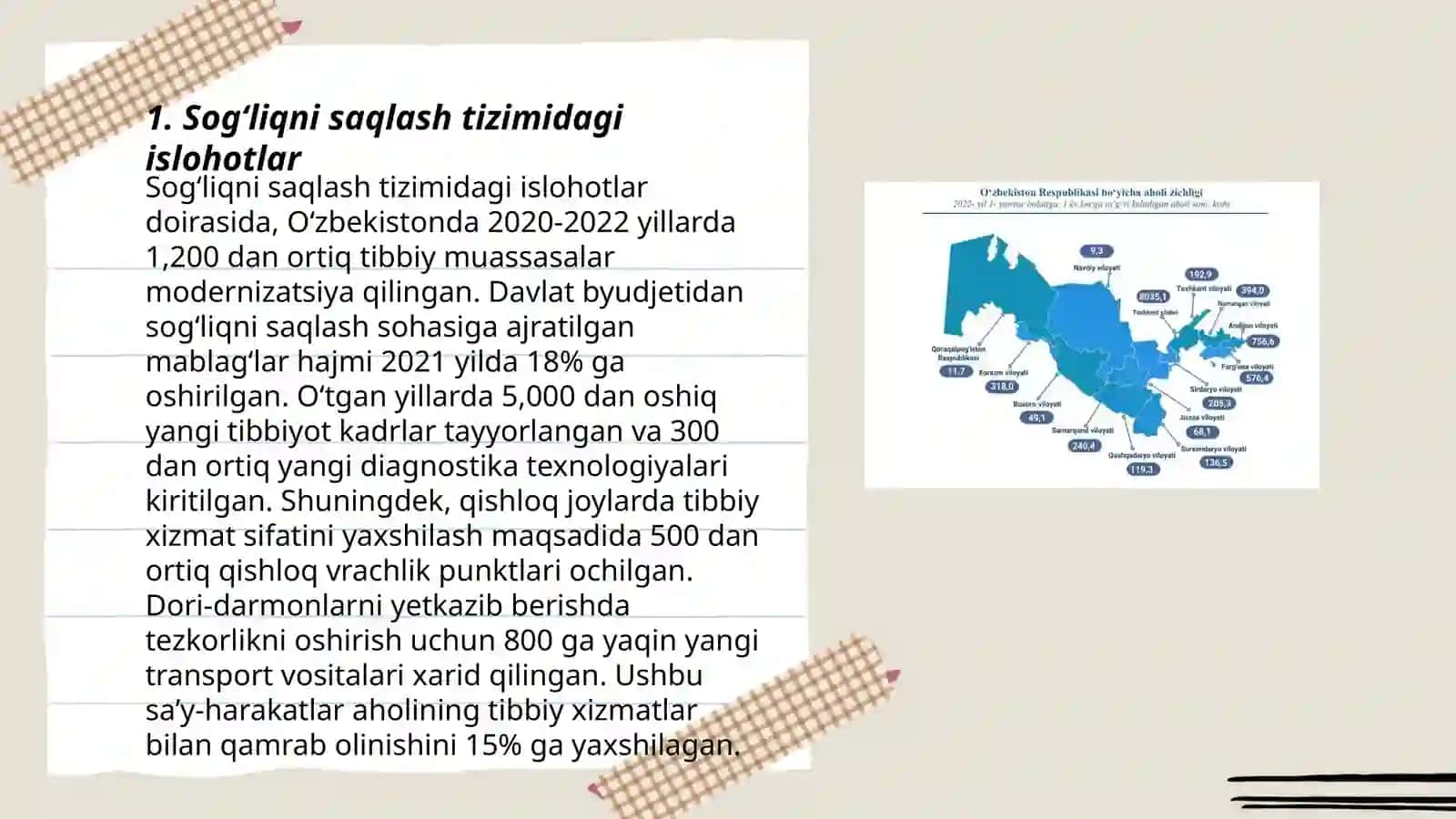 Sog‘liqni saqlash tizimidagi islohotlar 3