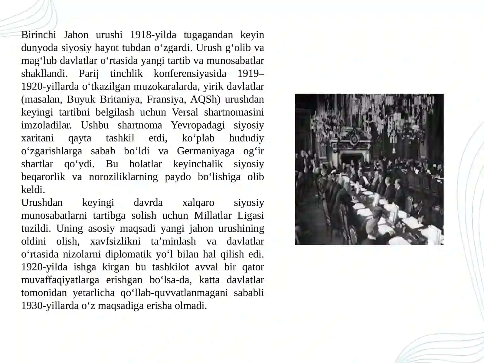 Jahon urushlari oralig’idagi siyosiy hayot 3