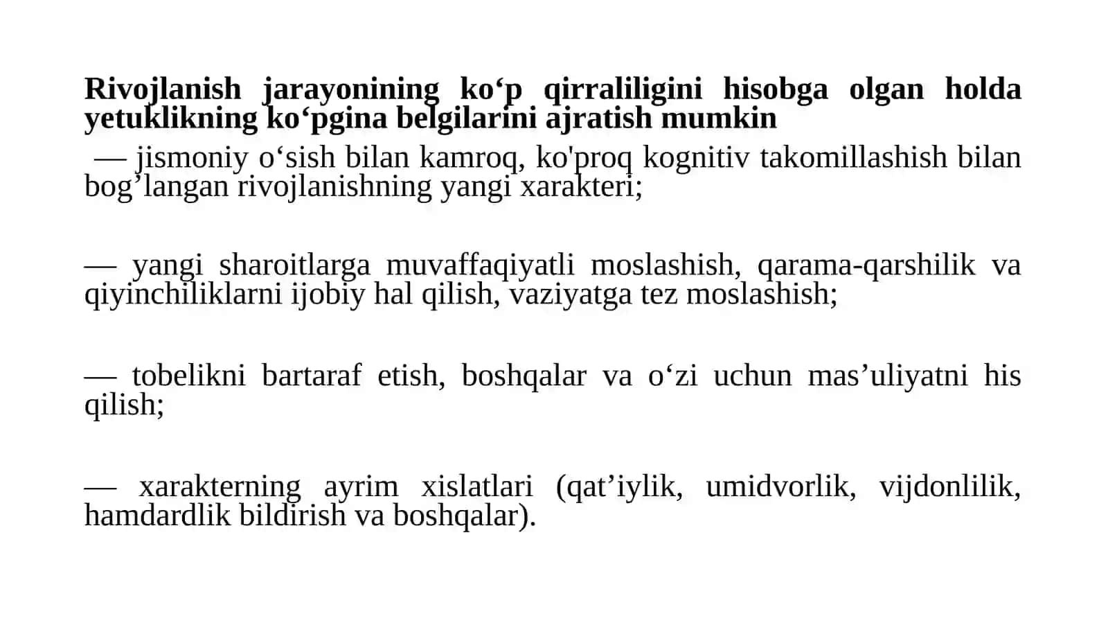 YETUKLIK VA KELSALIK DAVRINING PSIXOLOGIK XUSUSIYATLARI 3