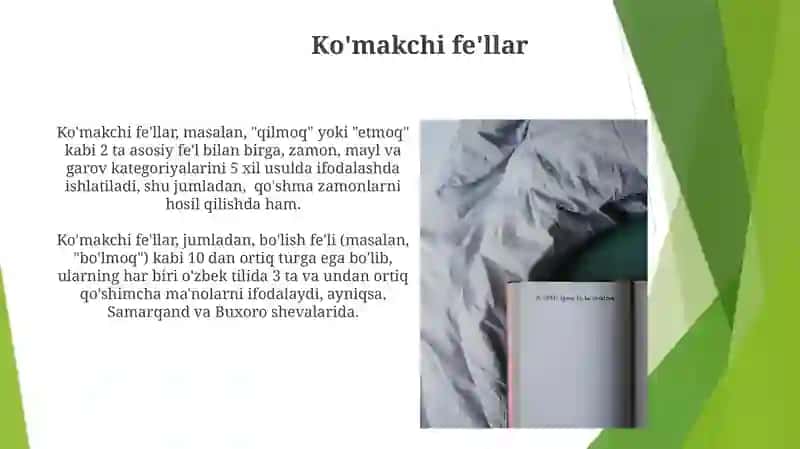 Ko'makchi fe'llar 3